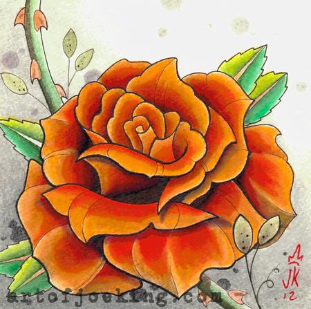 Tattoos - rose illustration - 68740